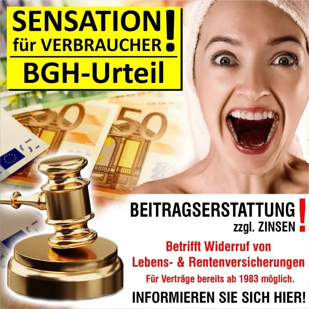 BGH Urteil Lebensversicherung – Bis zum Doppelten des Rückkaufswertes erhalten